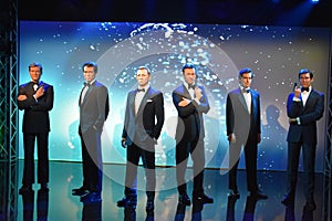 James Bonds wax statue at Madame Tussauds Wax Museum at ICON Park in Orlando, Florida