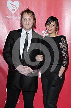 James McCartney; Jade Nazareth arrives at the 2012 MusiCares Gala honoring Paul McCartney