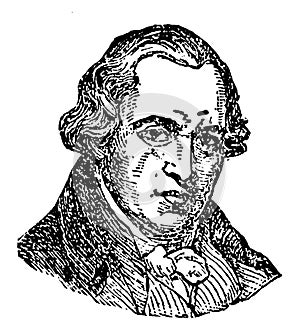 James Watt, vintage illustration