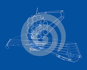 James Webb Space Telescope. Vector