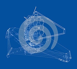 James Webb Space Telescope. Vector