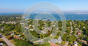 Jamestown aerial view, Rhode Island, USA