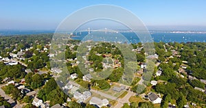 Jamestown aerial view, Rhode Island, USA