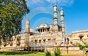 Jami Masjid, a major tourist attraction at Champaner-Pavagadh Archaeological Park - Gujarat, India