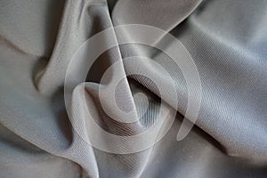 Jammed dark grey viscose, cotton and polyester fabric photo