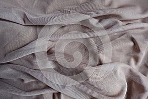 Jammed dull dusky pink unprinted polyester mesh