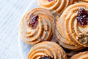 Jammie Dodgers Biscuits / Cookies Filled with Jam.