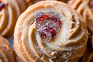 Jammie Dodgers Biscuits / Cookies Filled with Jam.