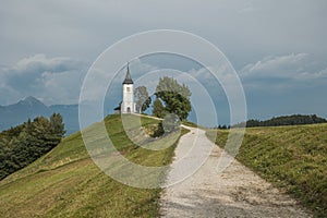 Jamnik, Slovenia. The Jamnik Church is a charming 15th-century chapel in the Kamnik-Savinja Alps near Kranj