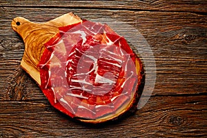 Jamon iberico han from Andalusian Spain photo