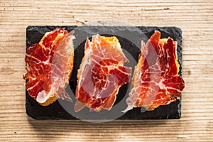Jamon iberico tapas