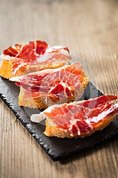 Jamon iberico tapas