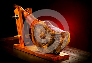 Jamon serrano. Traditional spanish hamon iberico