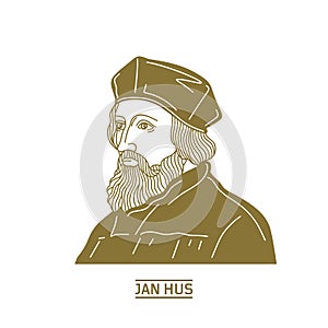 Jan Hus 1369-1415 was a Czech theologian, Catholic priest, philosopher, master, dean, and rector of the Charles University