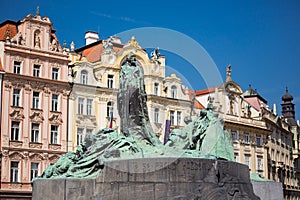 Jan Hus monument, Old Town Square of Prague