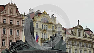 Jan Hus monument in Prague