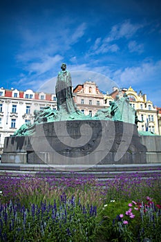 Jan Hus statue in Prague