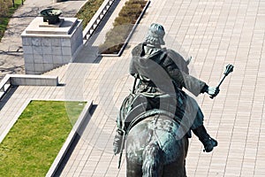 Jan Zizka equestrian statue, National memorial Vitkov, Prague, Czech Republic