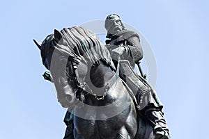 Jan Zizka equestrian statue, National memorial Vitkov, Prague, Czech Republic