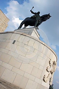 Jan Zizka statue and museum in Prague