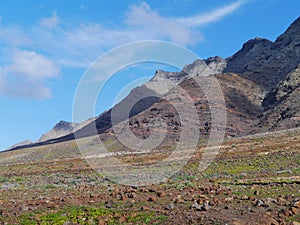 The Jandia nature park on Fuerteventura in Spain