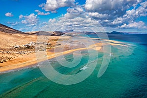 Jandia Peninsula, Risco del Paso, Playas de Sotavento and Laguna de Sotavento, Fuerteventura, Canary Islands, Spain, Atlantic, photo