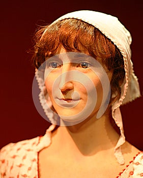 Jane Austen famous author Wax Model Portrait