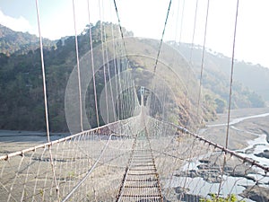 Jangjang hanging bridge at Bokod, Benguet photo