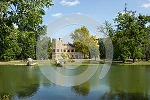 Jans castle and reflection in river