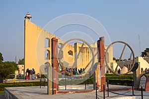 The Jantar Mantar, complex of architectures with the function of astronomical instruments in Jaipur, India