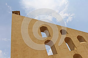Jantar Mantar Observatory in Jaipur, consists of architectural a