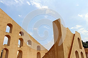 Jantar Mantar Observatory in Jaipur, consists of architectural a