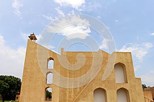 Jantar Mantar Observatory in Jaipur, consists of architectural a