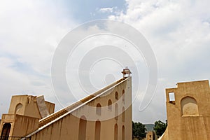 Jantar Mantar Observatory in Jaipur, consists of architectural a