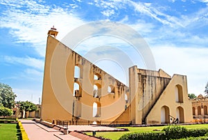 Jantar Mantar observatory at Jaipur, Rajasthan, India