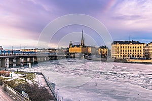 January 21, 2017: Panorama of the old town of Stockholm, Sweden