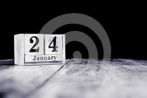 January 24th, 24 January, Twenty Fourth of January, calendar month - date or anniversary or birthday