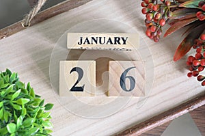 January 26. Date of January month.