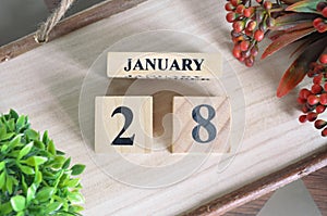 January 28. Date of January month.