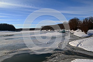 January cold Borcea river 3