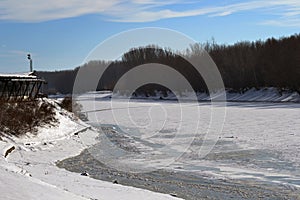 January cold Borcea river 7