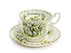 January Cup and Saucer photo