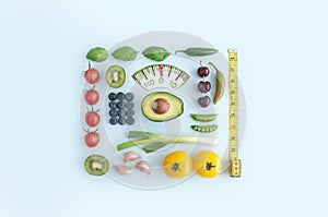 January diet weighing scales