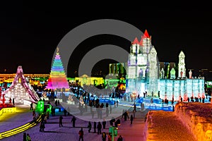 January 2015 - Harbin, China - International Ice and Snow Festival