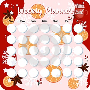 January monthly planner, weekly planner, habit tracker template and example. Template for agenda, schedule, planners, checklists,