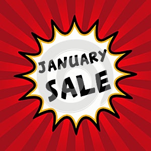 January Sale Illustration