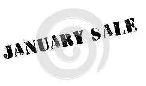 January Sale rubber stamp