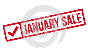 January Sale rubber stamp