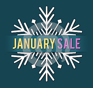 January sale vector