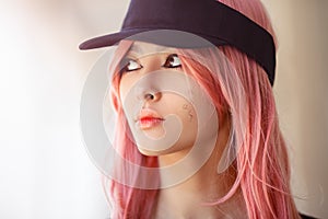 Japan anime cosplay. Fashion Asian girl.